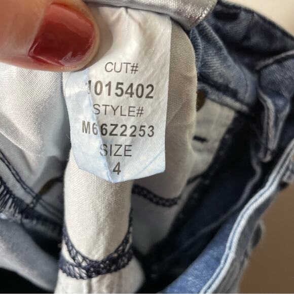 NYDJ High Waist Lace Up Hem Capri Jeans M66Z2253 sz 4 - Picture 6 of 7